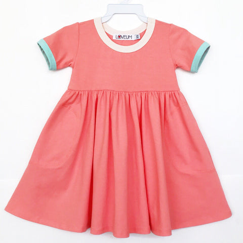 EDEN Dress: Coral