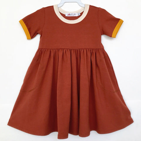 EDEN Dress: Burnt Sienna