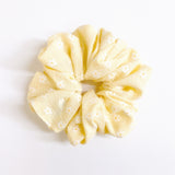 Fluffy Scrunchie- Yellow Floral