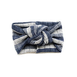 Classic Turban- Blue Ombre Stripes