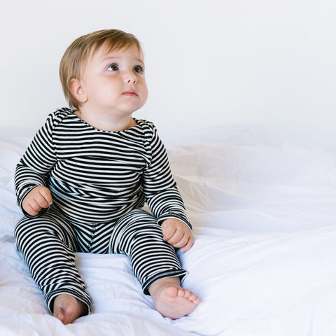 Baby Loungewear- B/W Stripes