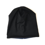 Reversible Slouchy Beanie- Solid Navy Blue & Solid Black