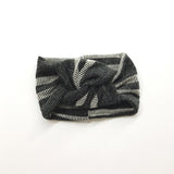 Classic Turban- Textured Grey Stripe