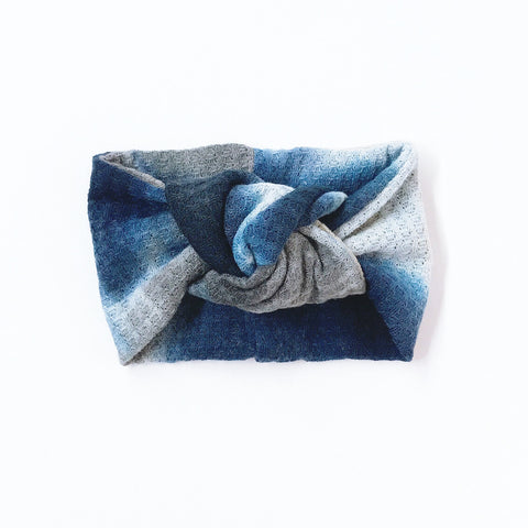 Classic Turban- Indigo Tie Dye