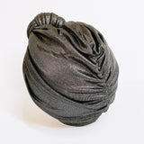 GLAM Knot Turban- Black Shimmer