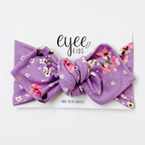 Top Knot Headband- Lavender Floral