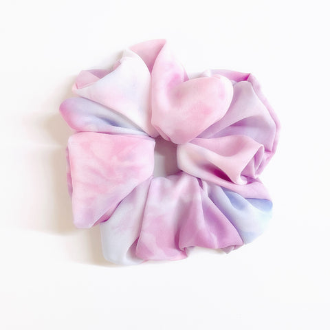 Fluffy Scrunchie- Unicorn Tie Dye